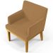 Kit 03 Poltronas Decorativa Para Sala De Estar E Recepção Beatriz W01 Bouclê Mostarda - Lyam Decor