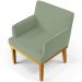 Kit 03 Poltronas Decorativa Para Sala De Estar E Recepção Beatriz W01 Bouclê Oliva - Lyam Decor