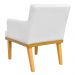 Kit 03 Poltronas Decorativa Para Sala de Estar Base Mel Beatriz W01 Corano Branco - Lyam Decor
