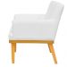 Kit 03 Poltronas Decorativa Para Sala de Estar Base Mel Beatriz W01 Corano Branco - Lyam Decor
