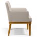 Kit 03 Poltronas Decorativas Para Sala de Estar Beatriz W01 Linho Cru - Lyam Decor