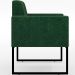 Kit 03 Poltronas Decorativas Sala Base fixa Metal Helô L02 Facto Verde Musgo - Lyam Decor