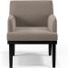 Kit 03 Poltronas Decorativas Sala de Estar Base Preto Beatriz W01 Bouclê Bege - Lyam Decor