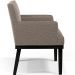 Kit 03 Poltronas Decorativas Sala de Estar Base Preto Beatriz W01 Bouclê Bege - Lyam Decor
