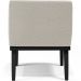 Kit 03 Poltronas Decorativas Sala de Estar Base Preto Beatriz W01 Bouclê Creme - Lyam Decor