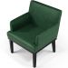 Kit 03 Poltronas Decorativas Sala de Estar Base Preto Beatriz W01 Facto Verde Musgo - Lyam Decor