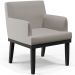 Kit 03 Poltronas Decorativas Sala de Estar Base Preto Beatriz W01 Linho Bege - Lyam Decor