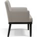 Kit 03 Poltronas Decorativas Sala de Estar Base Preto Beatriz W01 Linho Bege - Lyam Decor