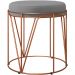 Kit 03 Puffs Decorativo Aramado Bronze Zaya L02 Corano Cinza - Lyam Decor