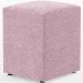 Kit 03 Puffs Quadrado Decorativo L02 Bouclê Rosê - Lyam Decor