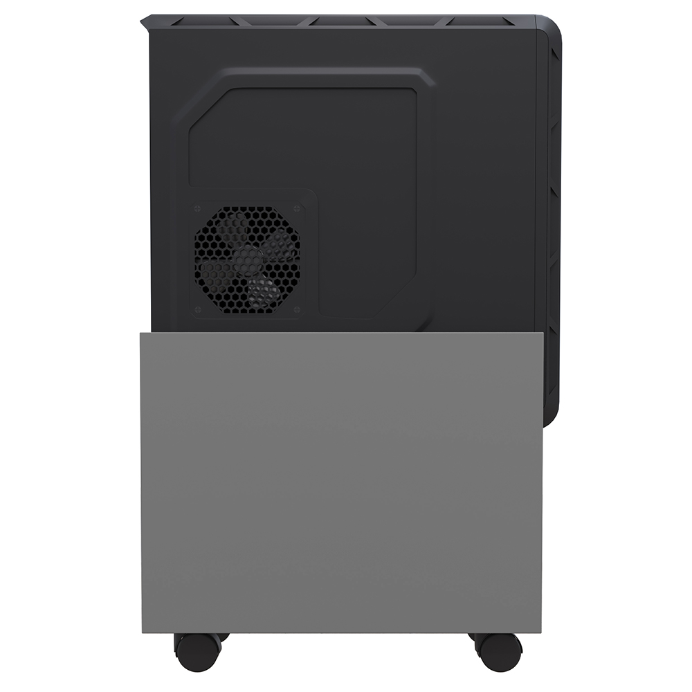 Kit 03 Suportes Para Cpu E Nobreak Com Rodízios Guide L03 Cinza - Lyam