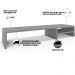 Kit 03 Suportes Para Monitor Stand Home Office Lap 90 cm L03 Cinza - Lyam