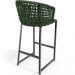 Kit 04 Banqueta Para Área Gourmet Cozinha Varanda Corda Náutica Porto D04 Verde - Lyam Decor