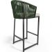 Kit 04 Banqueta Para Área Gourmet Cozinha Varanda Corda Náutica Sunset D04 Verde - Lyam Decor