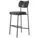Kit 04 Banquetas Alta Bar Cozinha Sala De Jantar Preto Elira L02 Couríssimo Preto - Lyam Decor
