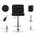 Kit 04 Banquetas Alta Estofada Para Cozinha Vox F03 Preto - Lyam Decor