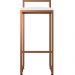 Kit 04 Banquetas Alta Para Cozinha Sala De Jantar Hanna L02 Bronze Corano Branco - Lyam Decor