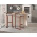 Kit 04 Banquetas Alta Para Cozinha Sala De Jantar Hanna L02 Bronze Corano Cinza - Lyam Decor