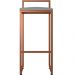 Kit 04 Banquetas Alta Para Cozinha Sala De Jantar Hanna L02 Bronze Corano Cinza - Lyam Decor