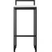 Kit 04 Banquetas Alta Para Cozinha Sala De Jantar Hanna L02 Preto Corano Branco - Lyam Decor