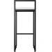 Kit 04 Banquetas Alta Para Cozinha Sala De Jantar Hanna L02 Preto Corano Branco - Lyam Decor