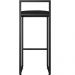 Kit 04 Banquetas Alta Para Cozinha Sala De Jantar Hanna L02 Preto Corano Preto - Lyam Decor
