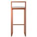 Kit 04 Banquetas Alta Para Cozinha Sala de Jantar Hanna L02 Bronze Linho Cinza - Lyam Decor