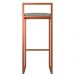 Kit 04 Banquetas Alta Para Cozinha Sala de Jantar Hanna L02 Bronze Linho Cinza Escuro - Lyam Decor