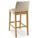 Kit 04 Banquetas Altas Estofada Para Cozinha Sala De Jantar Fixa Elis B05 Facto Bege - Lyam Decor