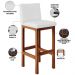 Kit 04 Banquetas Altas Para Cozinha Sala De Jantar Fixa Alya L02 Facto Branco - Lyam Decor