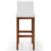 Kit 04 Banquetas Altas Para Cozinha Sala De Jantar Fixa Alya L02 Facto Branco - Lyam Decor