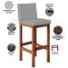 Kit 04 Banquetas Altas Para Cozinha Sala De Jantar Fixa Alya L02 Facto Cinza - Lyam Decor