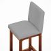 Kit 04 Banquetas Altas Para Cozinha Sala De Jantar Fixa Alya L02 Facto Cinza - Lyam Decor