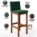 Kit 04 Banquetas Altas Para Cozinha Sala De Jantar Fixa Alya L02 Facto Verde Musgo - Lyam Decor