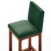 Kit 04 Banquetas Altas Para Cozinha Sala De Jantar Fixa Alya L02 Facto Verde Musgo - Lyam Decor