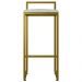 Kit 04 Banquetas Altas Para Cozinha Sala De Jantar Hanna L02 Dourado Linho Cinza - Lyam Decor
