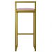Kit 04 Banquetas Altas Para Cozinha Sala De Jantar Hanna L02 Dourado Suede Rosê - Lyam Decor