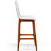 Kit 04 Banquetas Altas Para Cozinha Sala de Jantar Fixa Zoe B04 Facto Branco - Lyam Decor