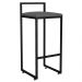 Kit 04 Banquetas Altas Para Cozinha Sala de Jantar Hanna L02 Preto Suede Cinza - Lyam Decor