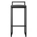 Kit 04 Banquetas Altas Para Cozinha Sala de Jantar Hanna L02 Preto Suede Cinza - Lyam Decor