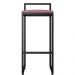 Kit 04 Banquetas Altas Para Cozinha Sala de Jantar Hanna L02 Preto Suede Rosê - Lyam Decor