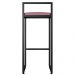 Kit 04 Banquetas Altas Para Cozinha Sala de Jantar Hanna L02 Preto Suede Rosê - Lyam Decor
