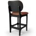 Kit 04 Banquetas Baixa Bar Cozinha E Sala De Jantar Fixa Betta L02 Preto Couríssimo Marrom - Lyam Decor