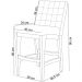 Kit 04 Banquetas Baixa Para Cozinha Bancada Bar Sala Jantar Fixa Mila L02 Linho Rosê - Lyam Decor