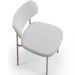 Kit 04 Cadeiras Decorativa Estofada Para Sala de Jantar Melina Base Arena L02 Bouclê Cinza - Lyam Decor