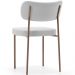 Kit 04 Cadeiras Decorativa Estofada Para Sala de Jantar Melina Base Arena L02 Bouclê Cinza - Lyam Decor
