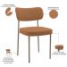 Kit 04 Cadeiras Decorativa Estofada Para Sala de Jantar Melina Base Arena L02 Bouclê Terracota - Lyam Decor