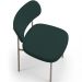 Kit 04 Cadeiras Decorativa Estofada Para Sala de Jantar Melina Base Arena L02 Bouclê Verde - Lyam Decor