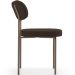 Kit 04 Cadeiras Decorativa Estofada Para Sala de Jantar Melina Base Arena L02 Suede Marrom - Lyam Decor