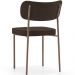 Kit 04 Cadeiras Decorativa Estofada Para Sala de Jantar Melina Base Arena L02 Suede Marrom - Lyam Decor